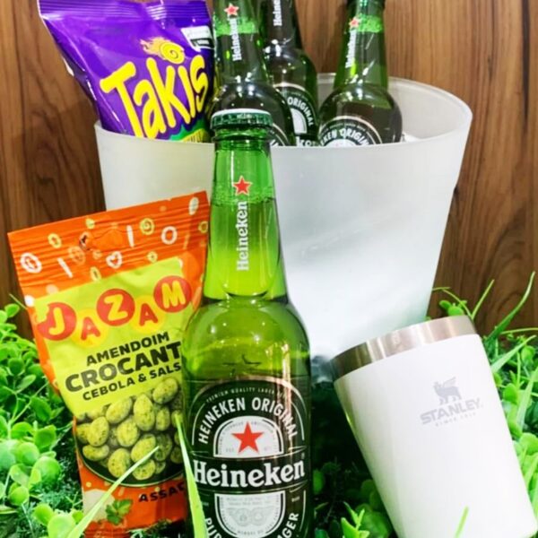 Cesta de Cerveja e Petiscos